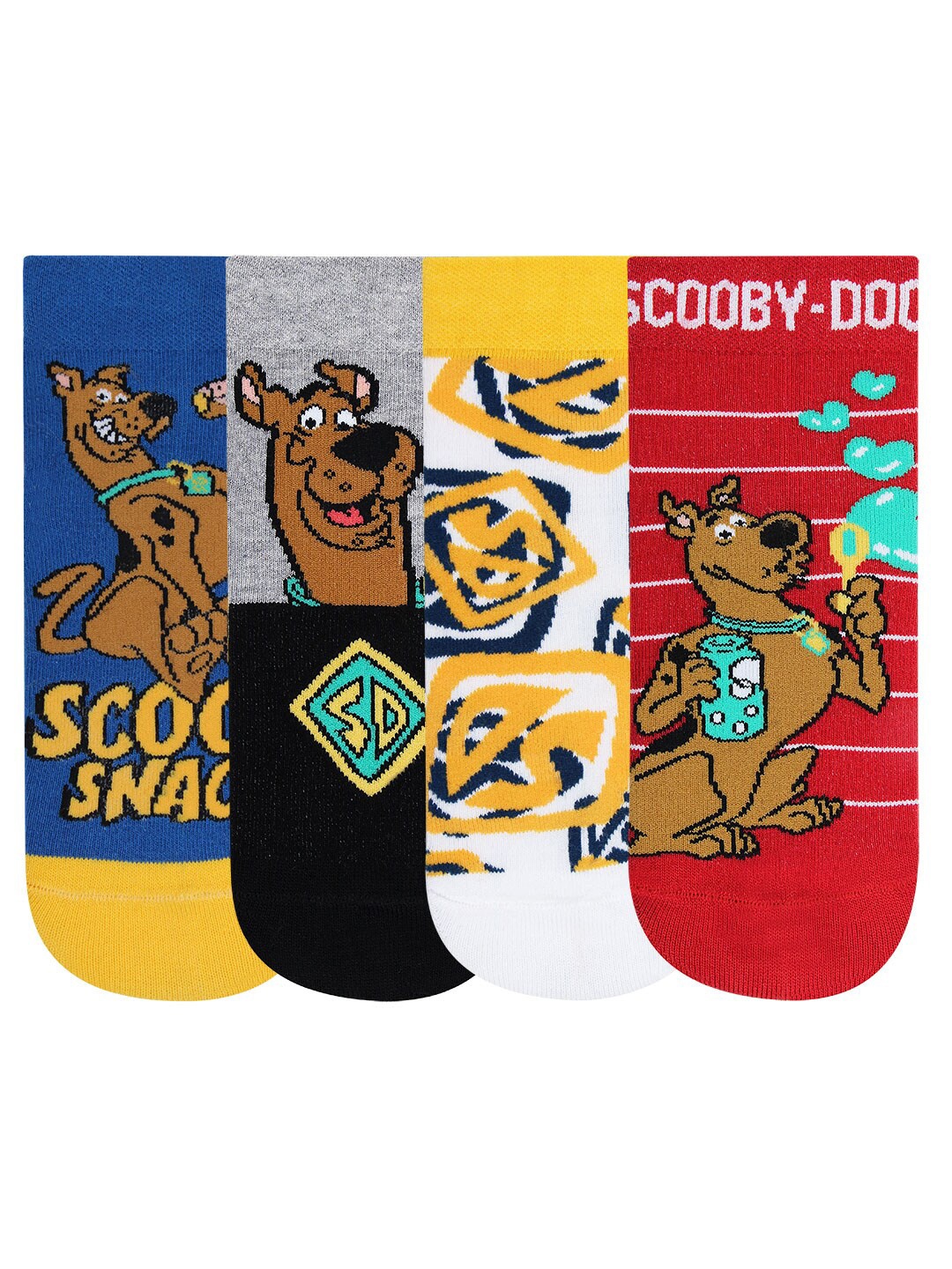 

Bonjour Boys Pack Of 4 Ankle-Length Socks, Red