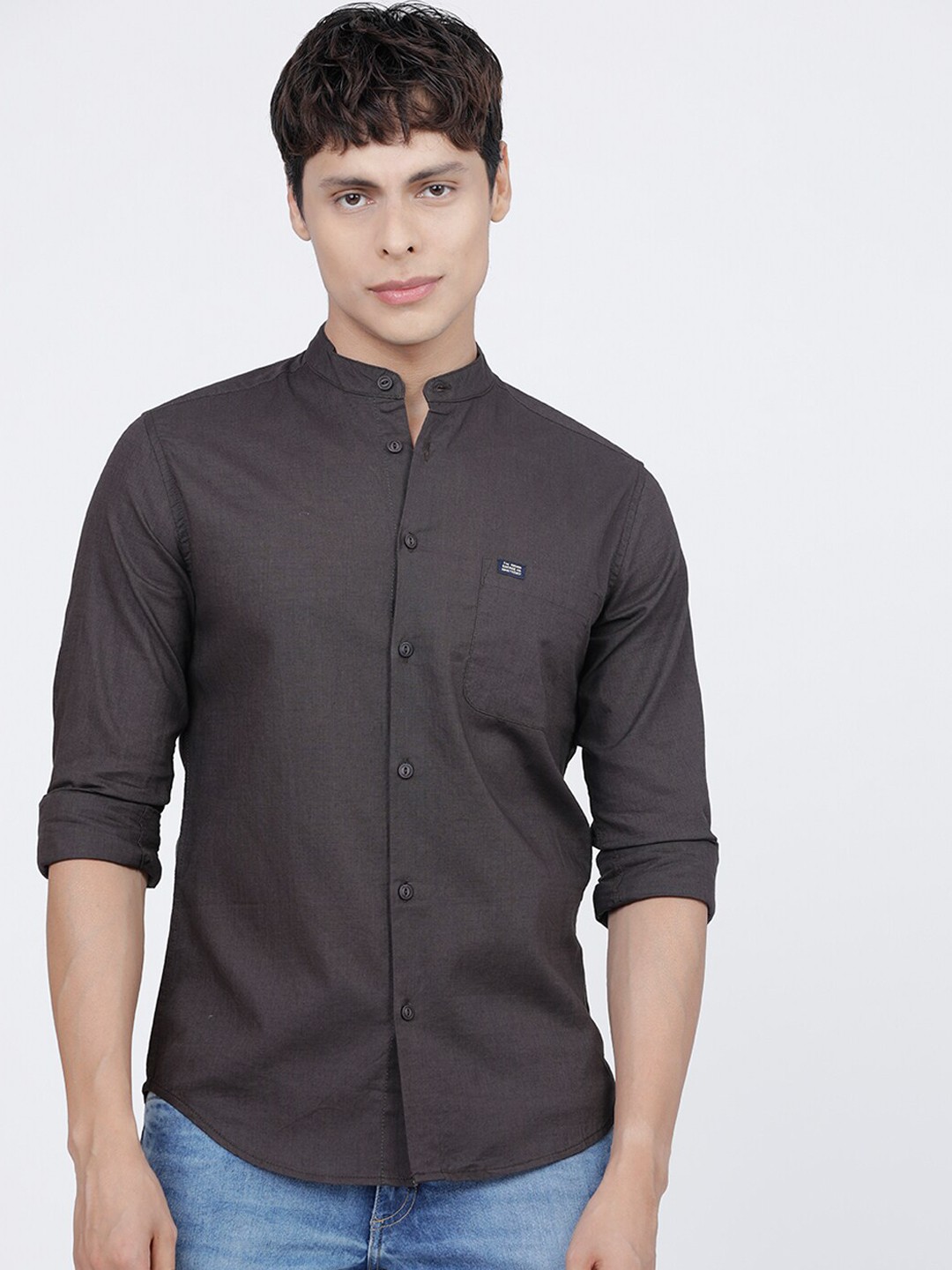 

The Indian Garage Co Men Grey Casual Shirt