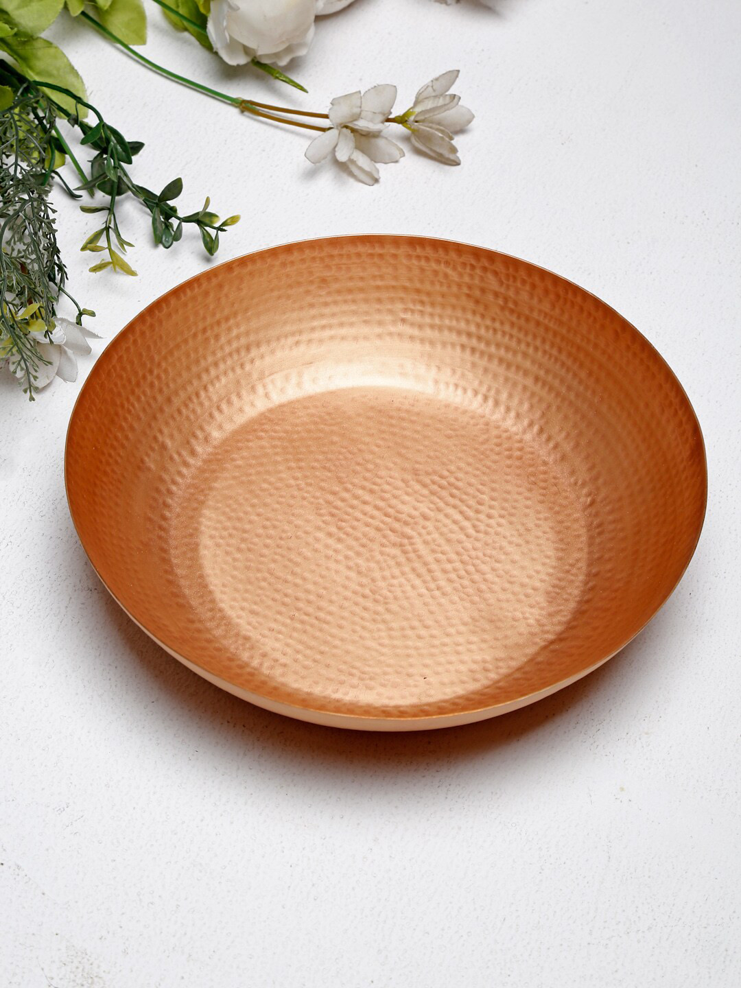 

Fabindia Copper & 1 Pieces Textured Ceramic Glossy Plates