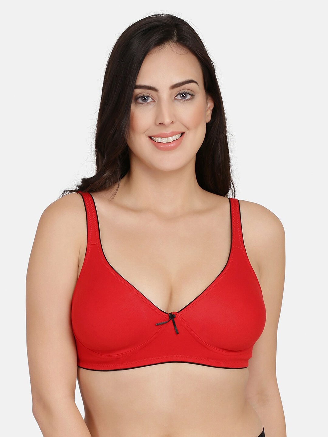 

PRETTYBOLD Red Plunge Bra Half Coverage PBN-11 RED-C20