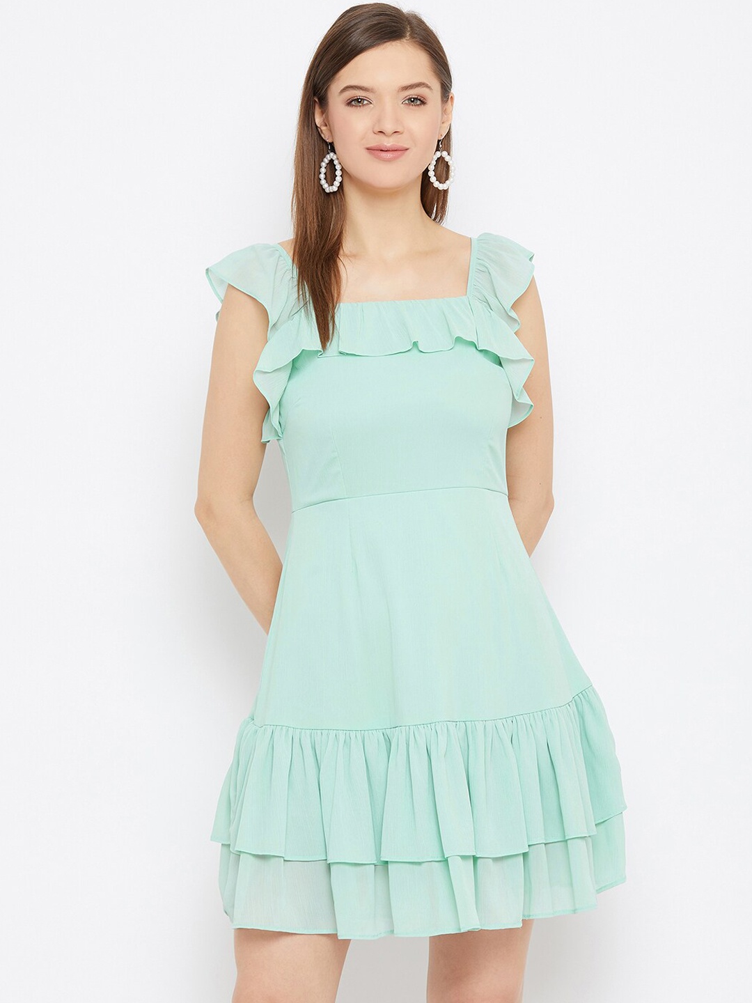 

Imfashini Blue Georgette Dress