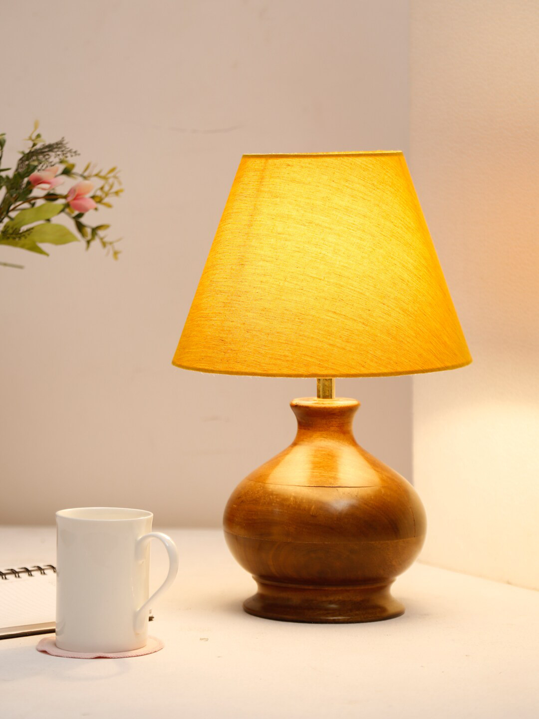 

Fabindia Yellow & Brown Classic Country Classic Country Bedside Standard Lamp