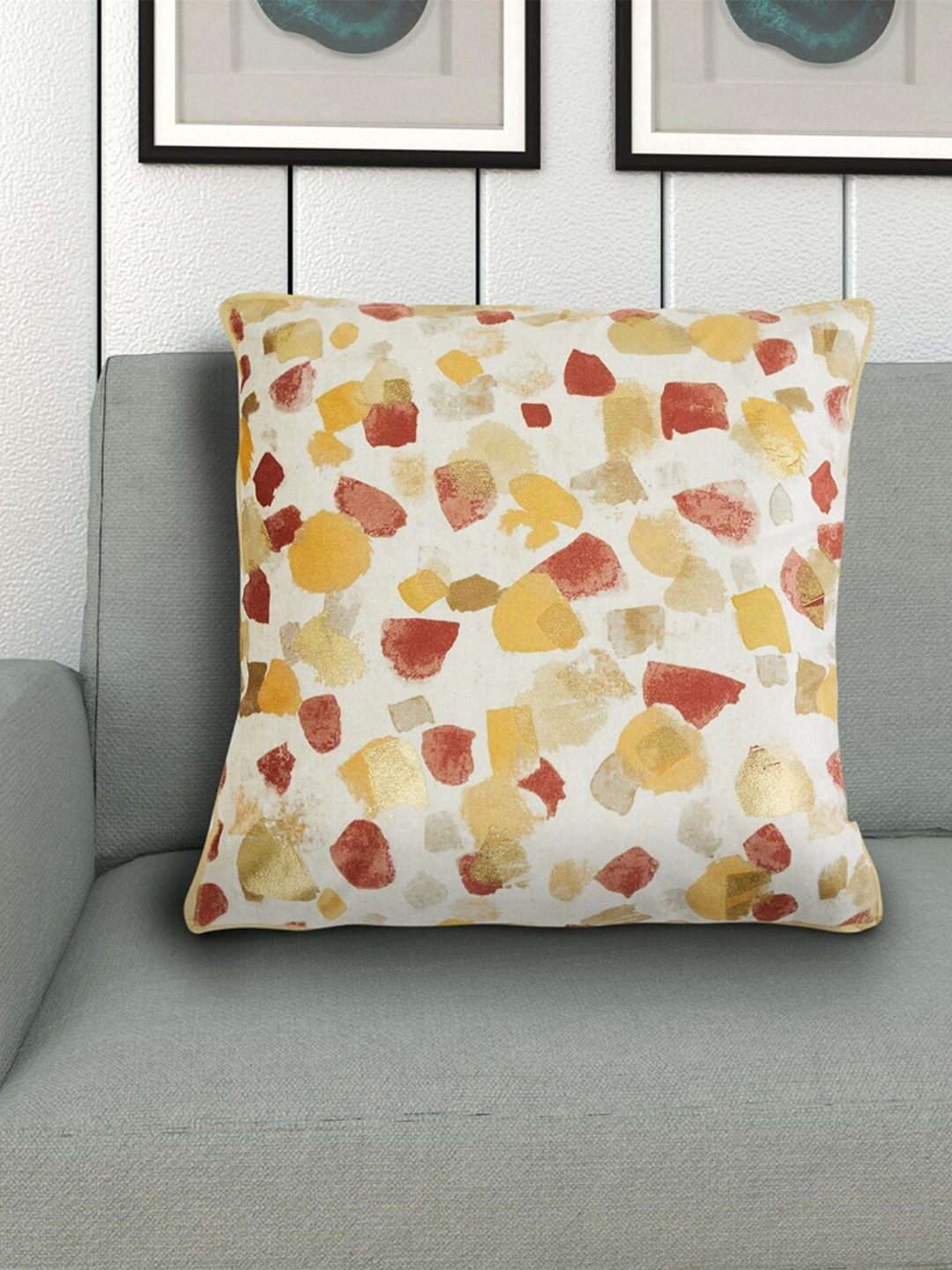 

Home Centre Beige Abstract Square Cushion Covers