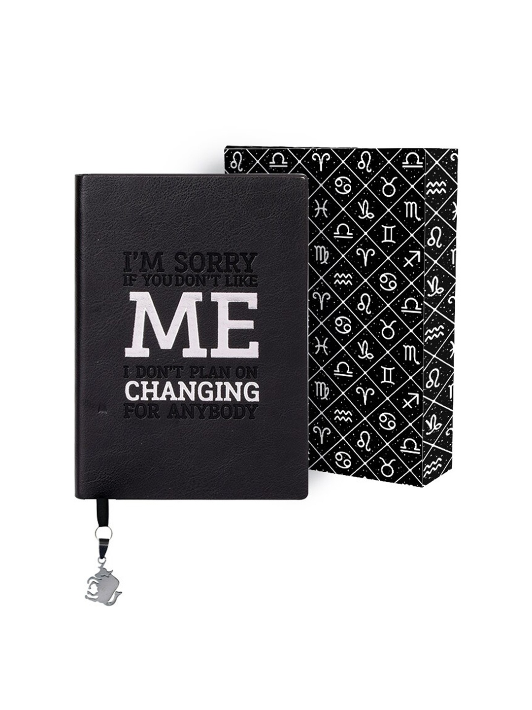 

Doodle Black & White Taurus Zodiac Birthday Gift Diary