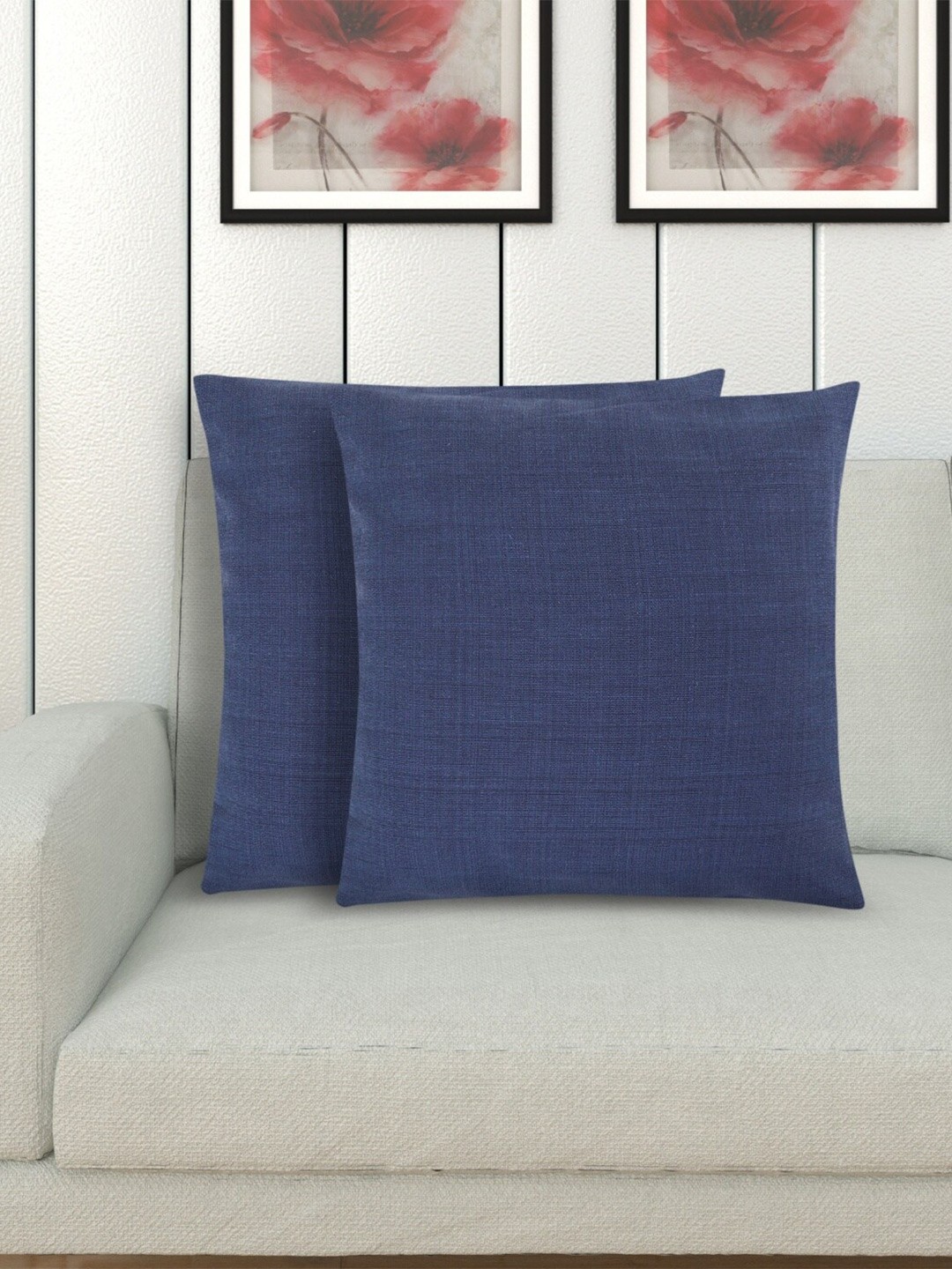 

Home Centre Set of 2 Blue Square Cushion Covers