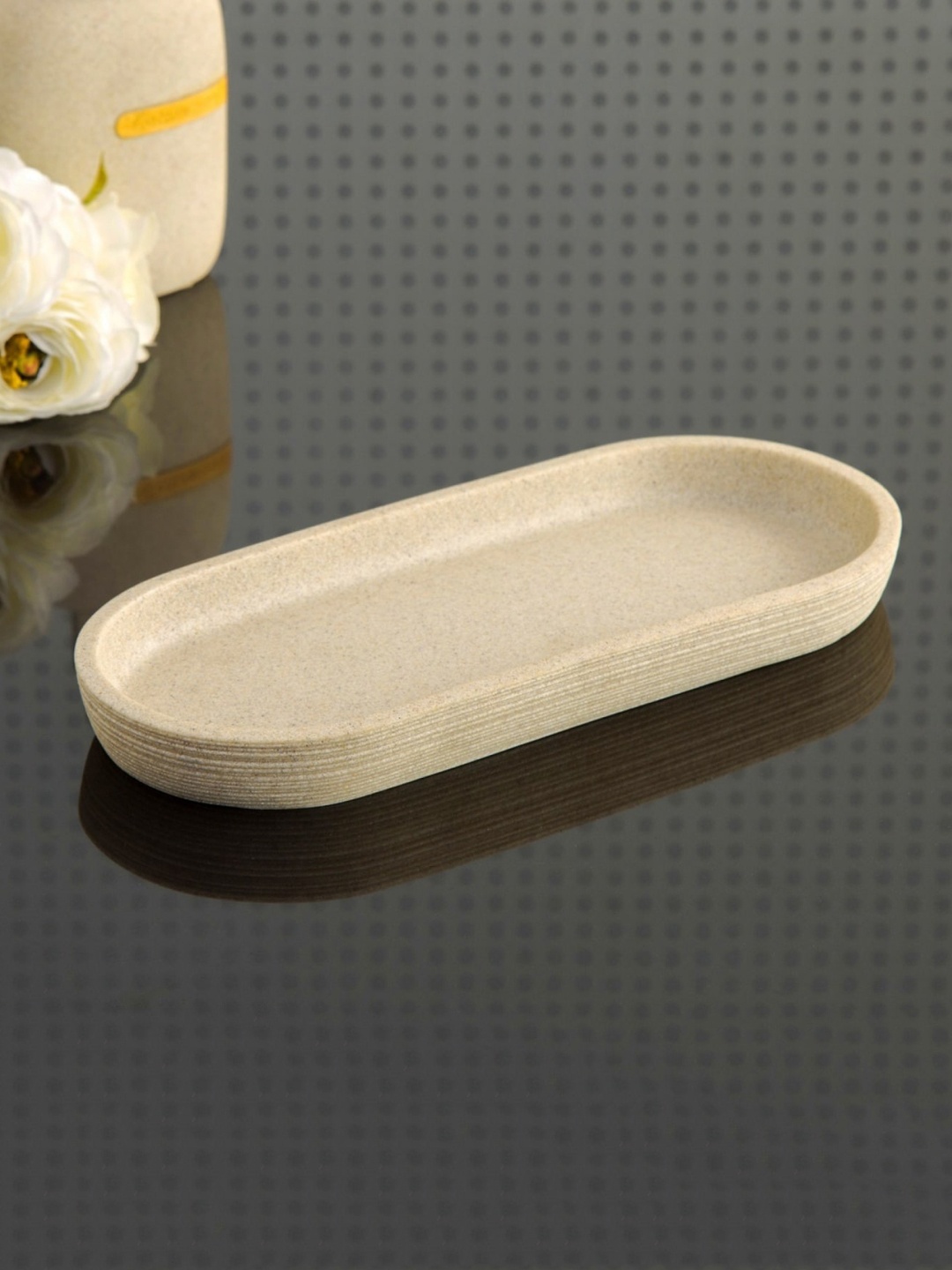 

Home Centre Beige Solid Marshmallow Textured Tray