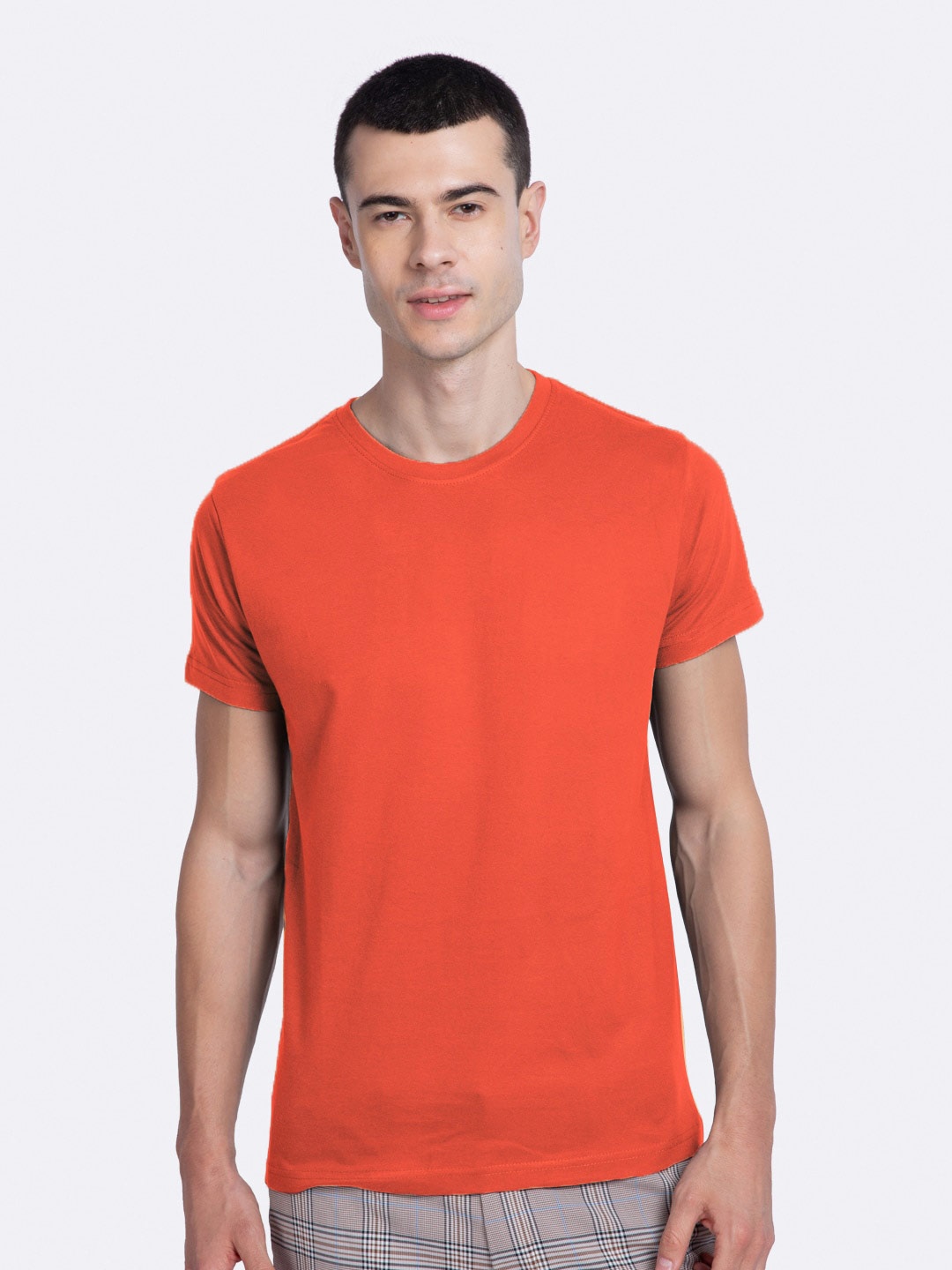 

Bewakoof Men Orange T-shirt