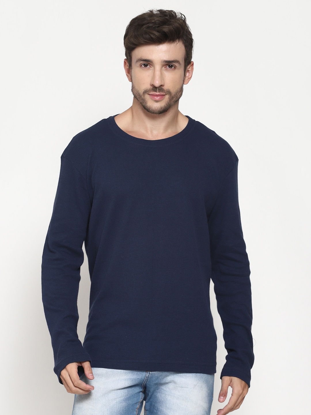 

PAUSE SPORT Men Navy Blue T-shirt