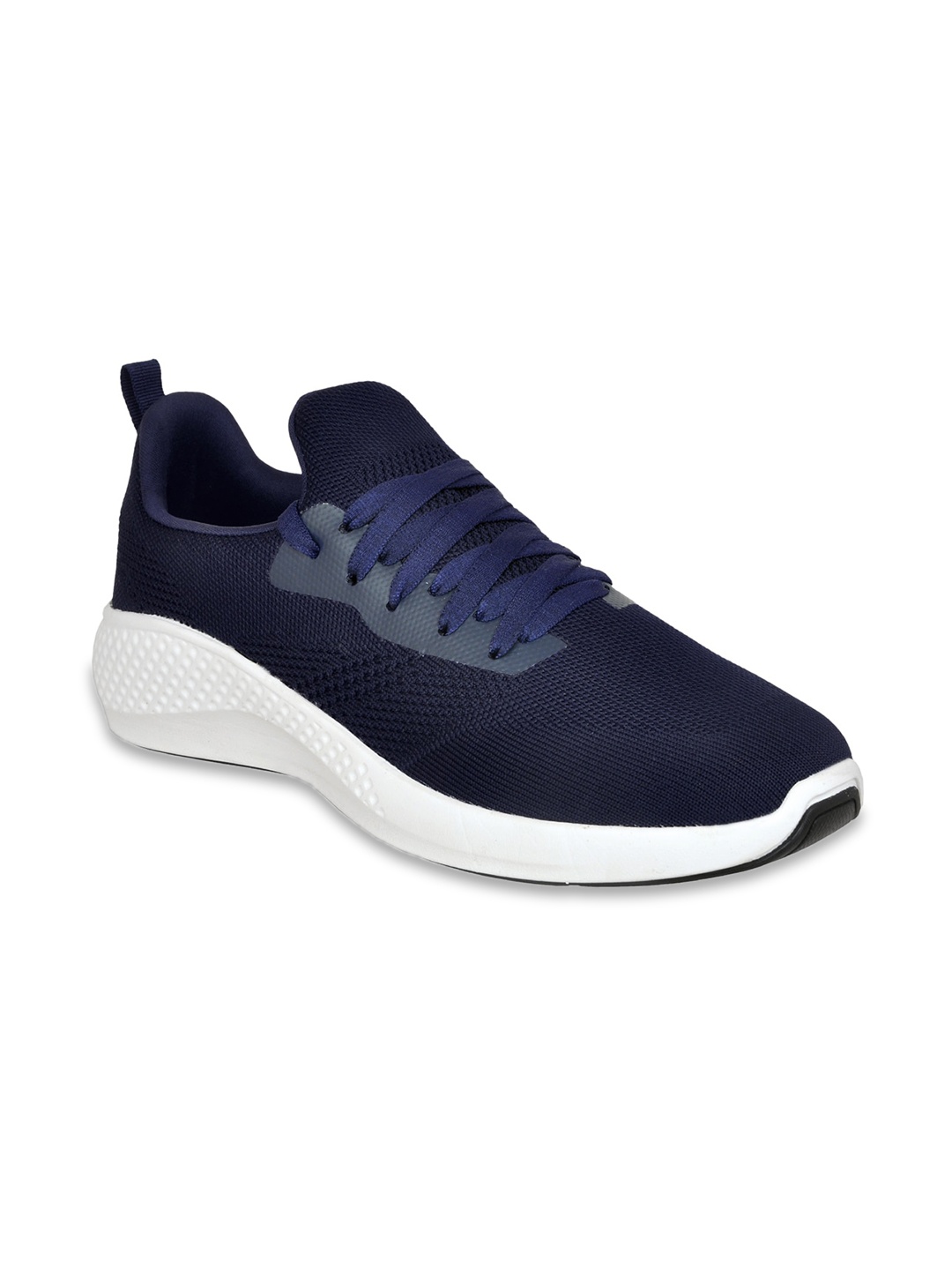 Allen Cooper Men Navy Blue Mesh Running Non-Marking Shoes