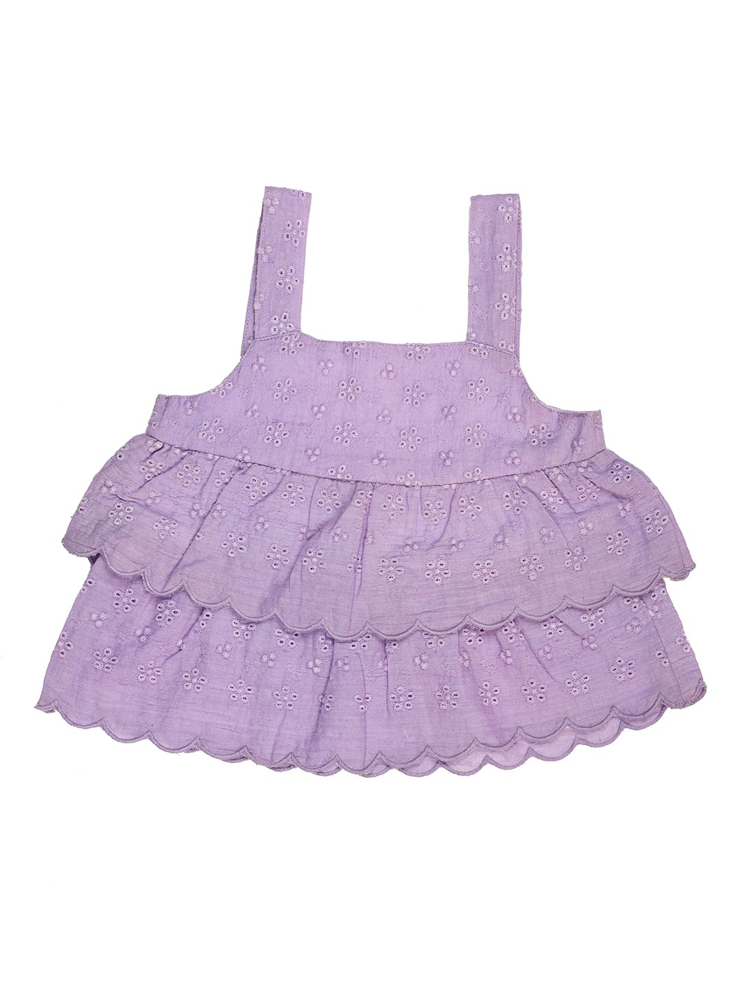 

KICKS & CRAWL Lavender Tiered Top