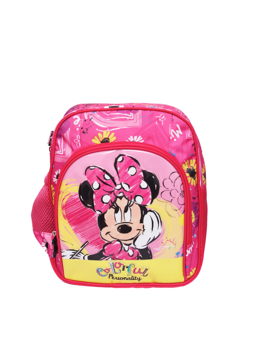 

Disney Girls Pink & Yellow MINNIE MOUSE Graphic Print Backpack