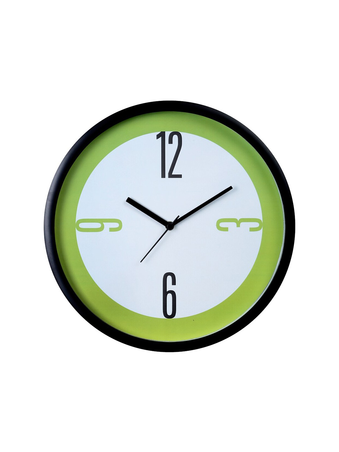 

Bodh Design Green & White Printed Contemporary Wall Clock