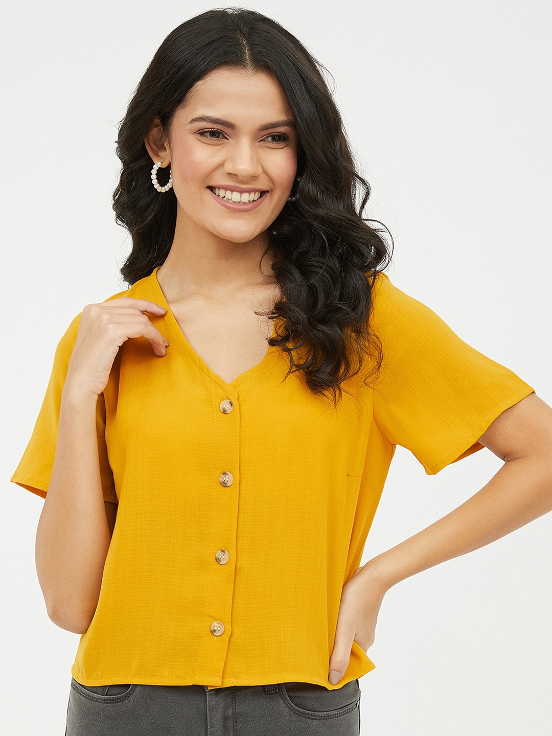 

Harpa Mustard Regular Top