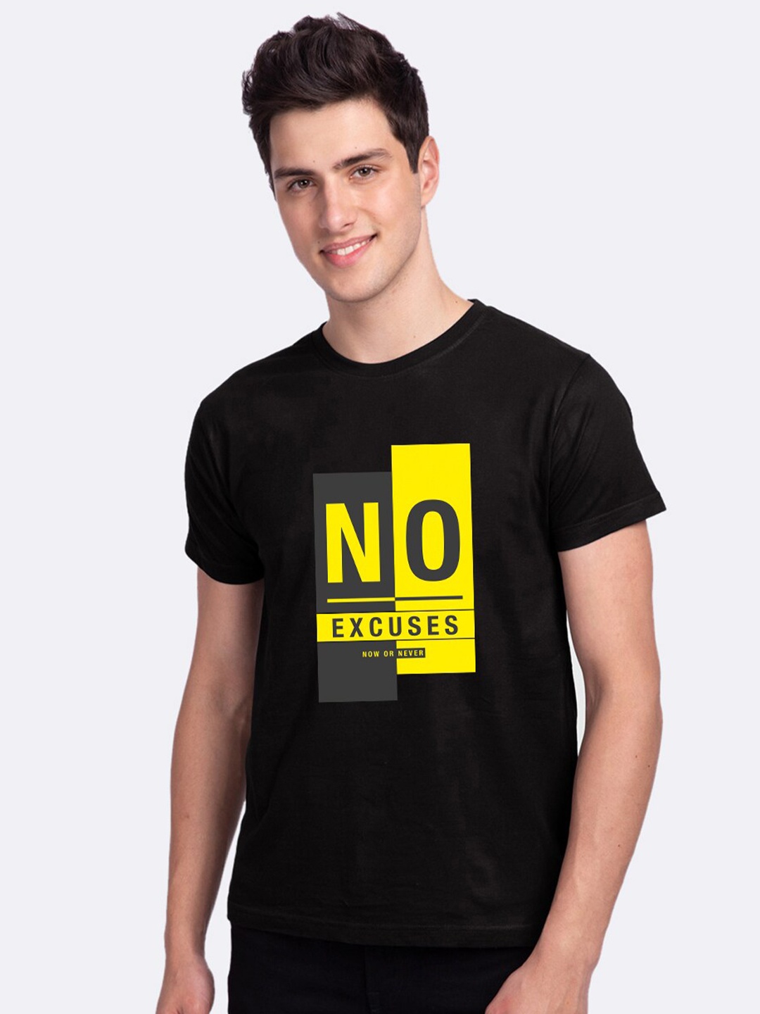 

Bewakoof Men Black Typography Printed T-shirt