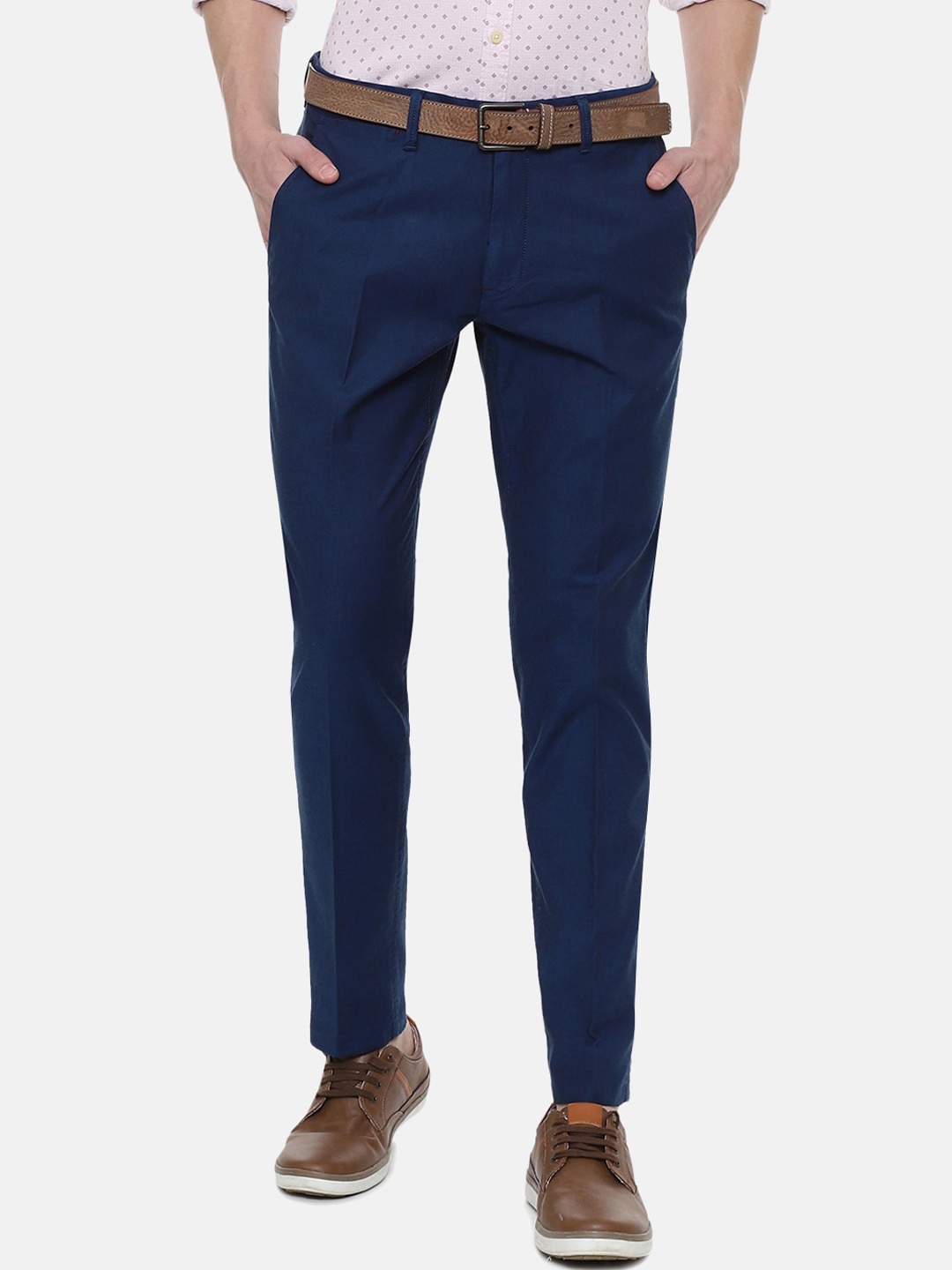 

Louis Philippe Sport Men Navy Blue Slim Fit Regular Trousers