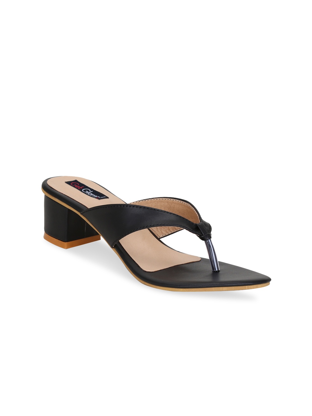 

Get Glamr Black Block Sandals