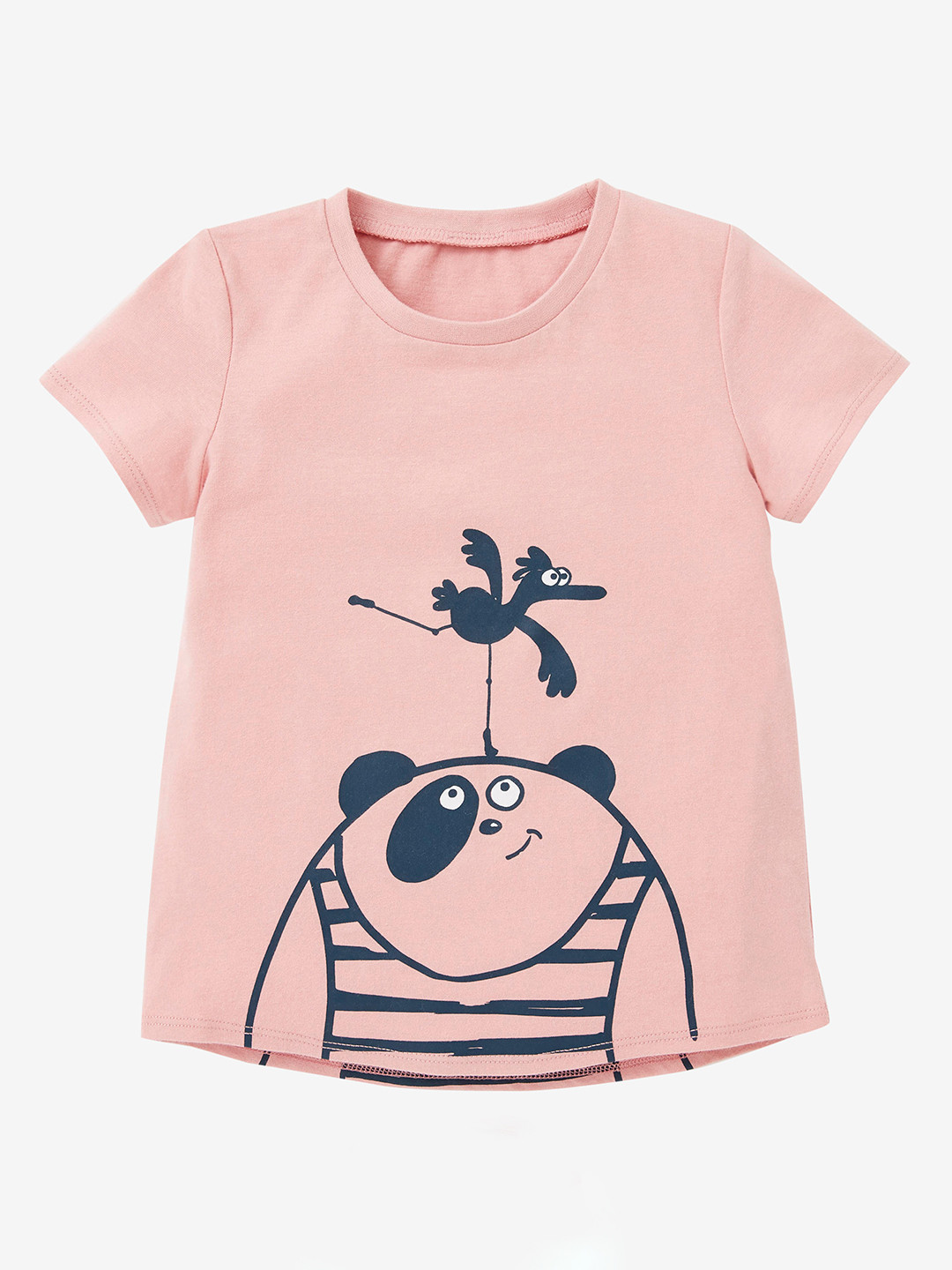 

Domyos By Decathlon Boys Pink Printed Training or Gym T-shirt
