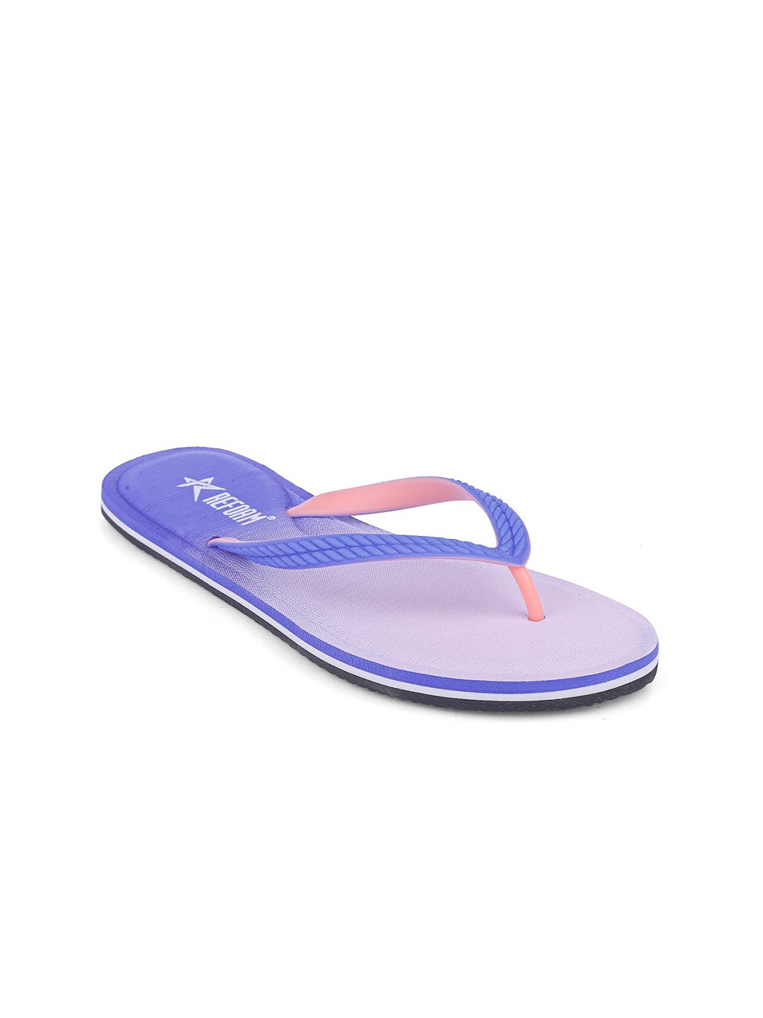 

REFOAM Women Navy Blue Rubber Thong Flip-Flops