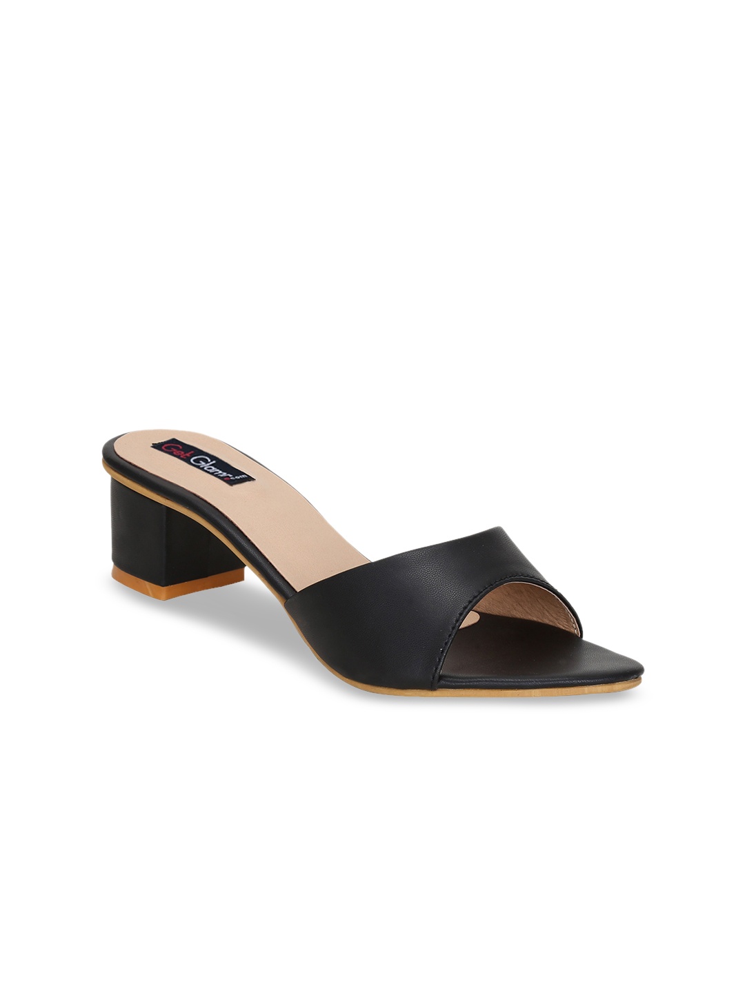 

Get Glamr Black Block Sandals