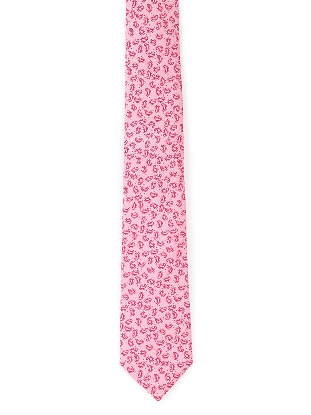 

Peter England Men Pink & Maroon Woven Design Broad Tie