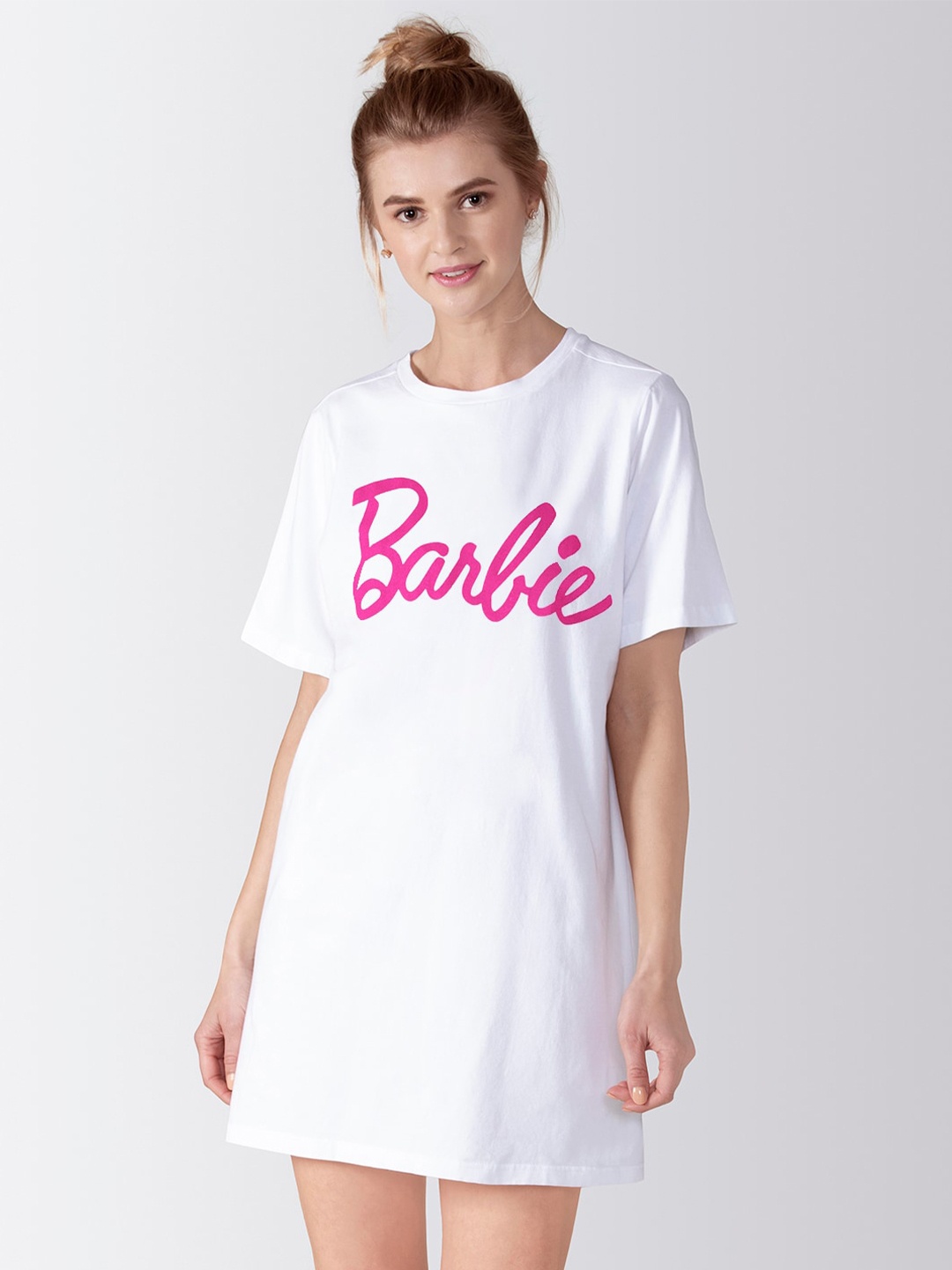 

ADORENITE White Printed Nightdress