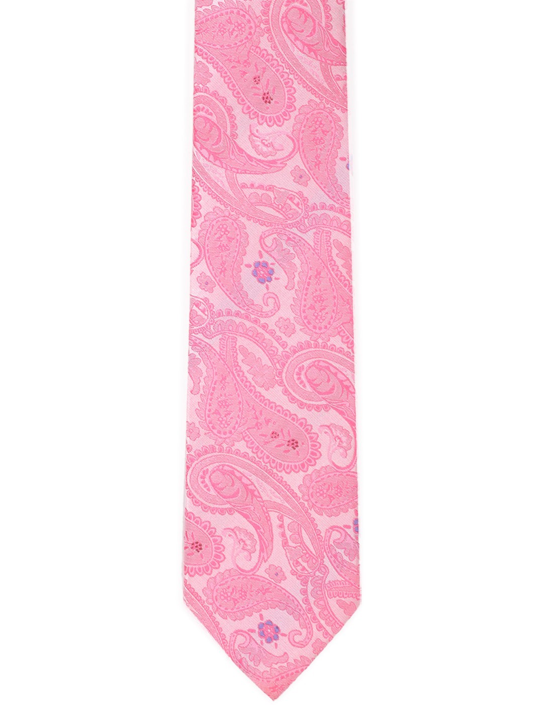 

Peter England Men Pink Woven Design Broad Tie
