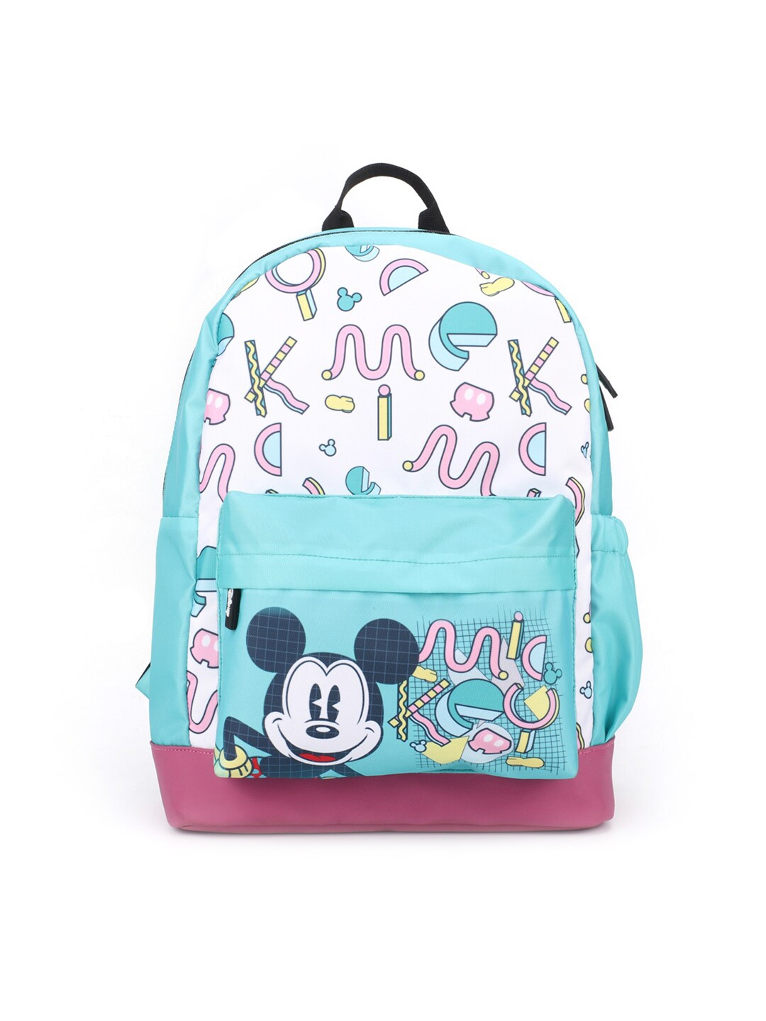 

Disney Kids Blue & White Graphic Backpack with Compression Straps