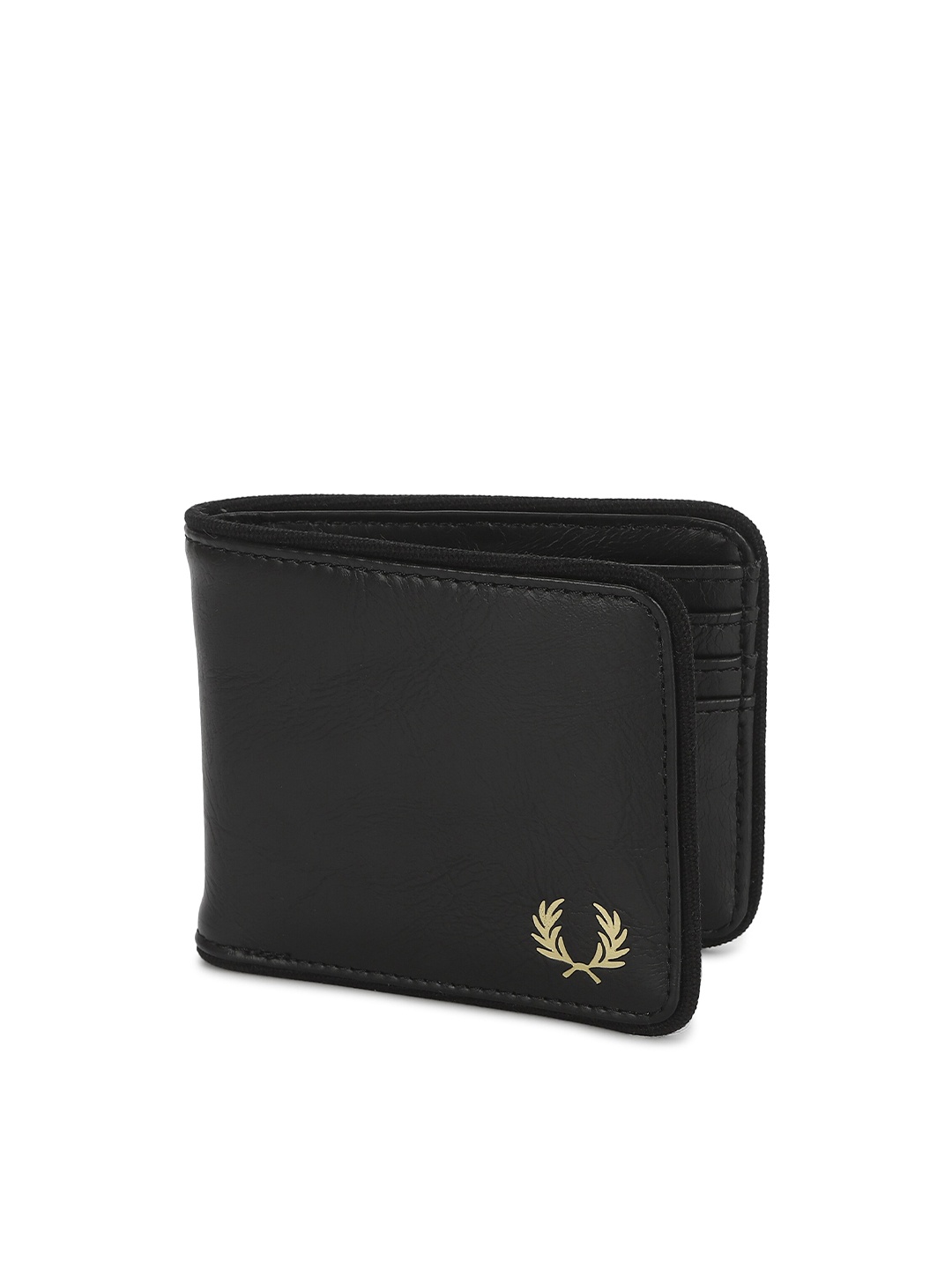 

Fred Perry Men Black Solid Synthetic Two Fold Wallet