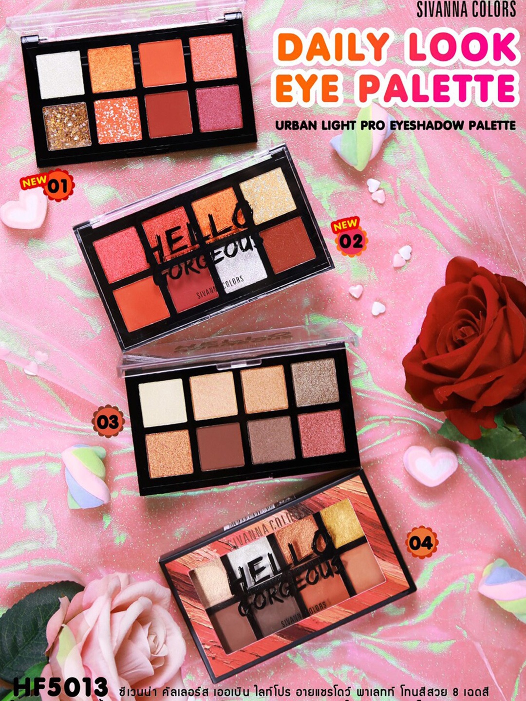 

Sivanna Colors Hello Gorgeous Daily Look Eye Palette- HF5013 02, Multi