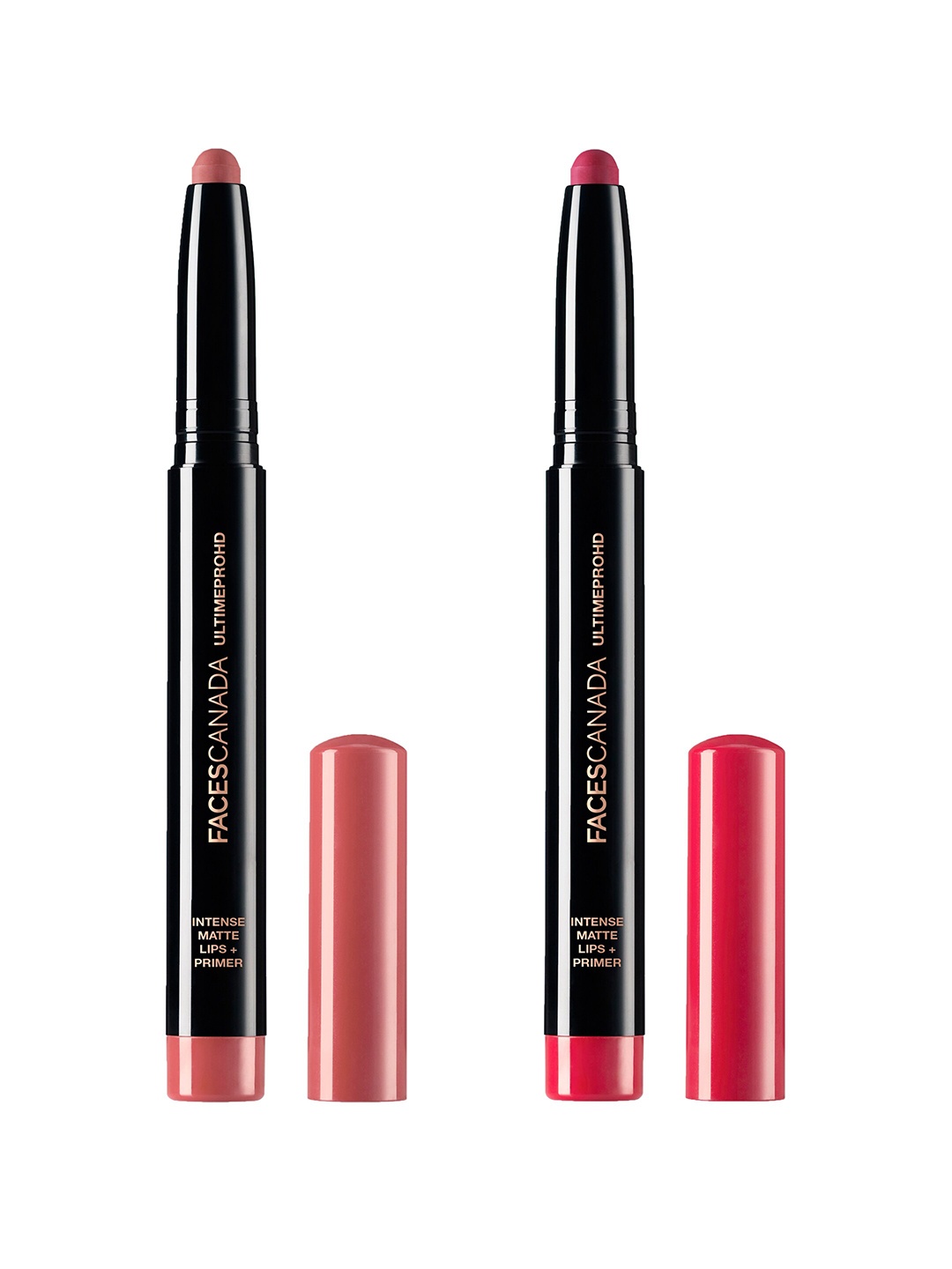 

FACES CANADA HD Matte Tea Rose -10 & Bold Wine -11 Lipstick, Multi