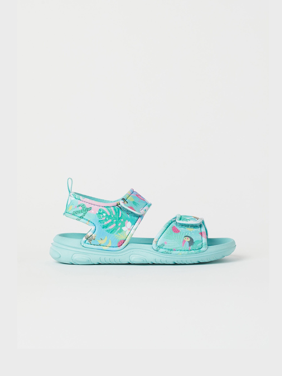 

H&M Girls Turquoise Blue Printed Sports Sandals