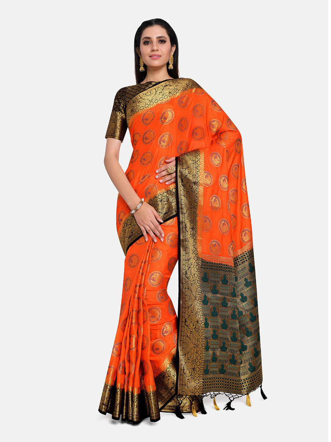 

MIMOSA Women Orange Woven Design