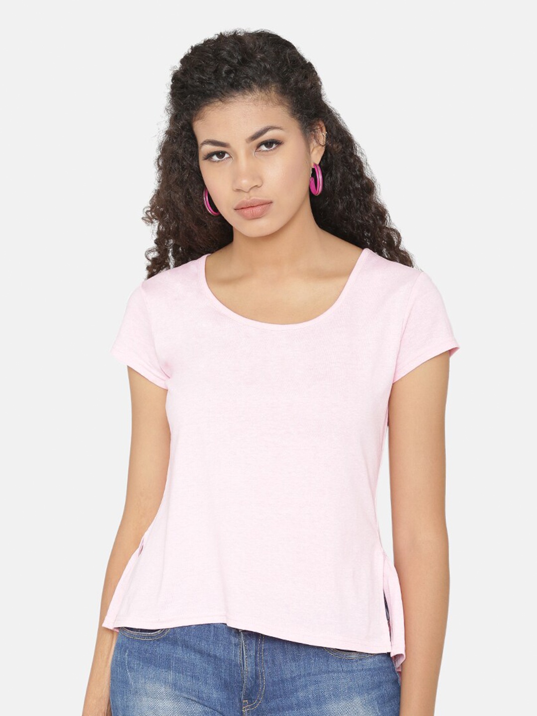 Yaadleen Pink Regular Top