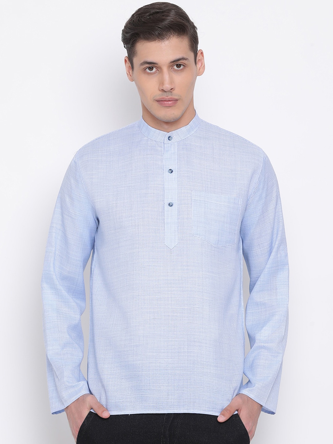 VASTRAMAY Men Blue Kurta