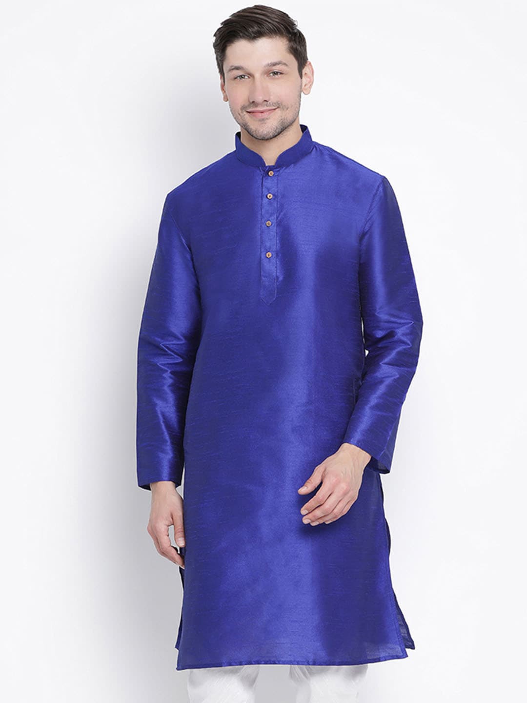 

VASTRAMAY Men Blue Kurta