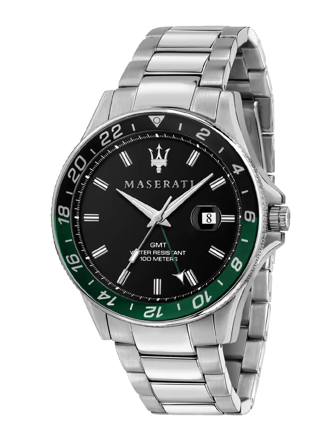 

Maserati Men Black Patterned Dial Stainless Steel Analogue Watch - R8853140005