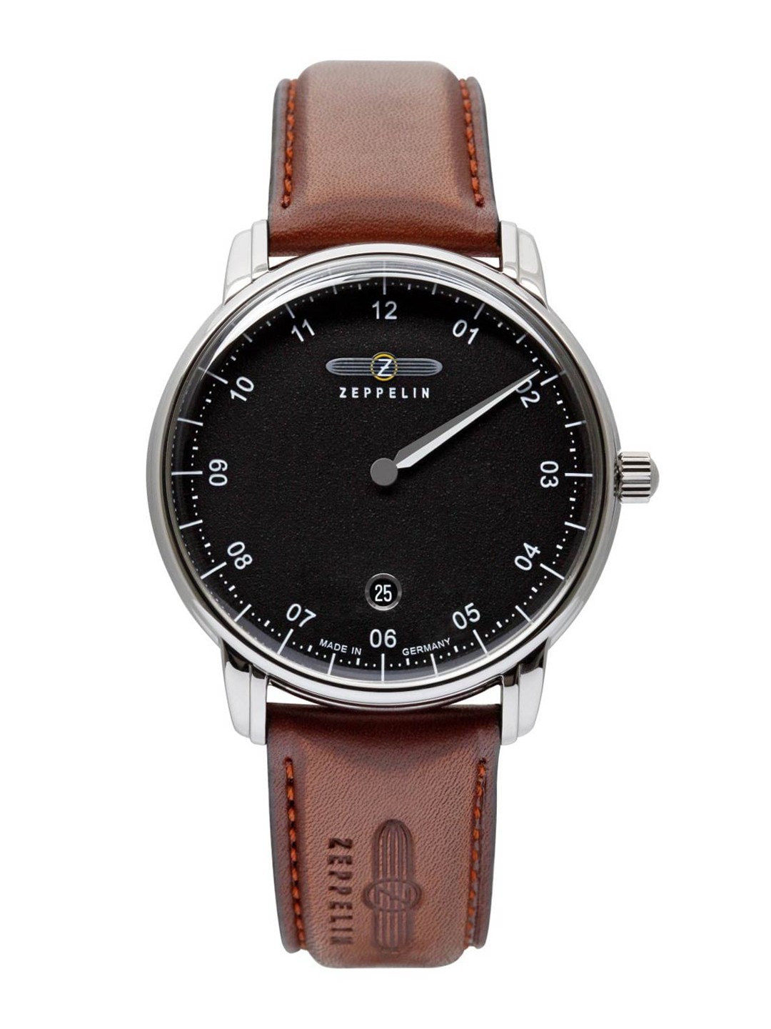 

ZEPPELIN Men Black Dial & Brown Leather Straps Analogue Watch