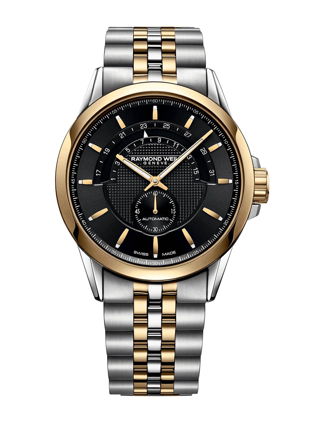 

Raymond Weil Men Black Dial Analogue Automatic Motion Watch 2738-STP-20001