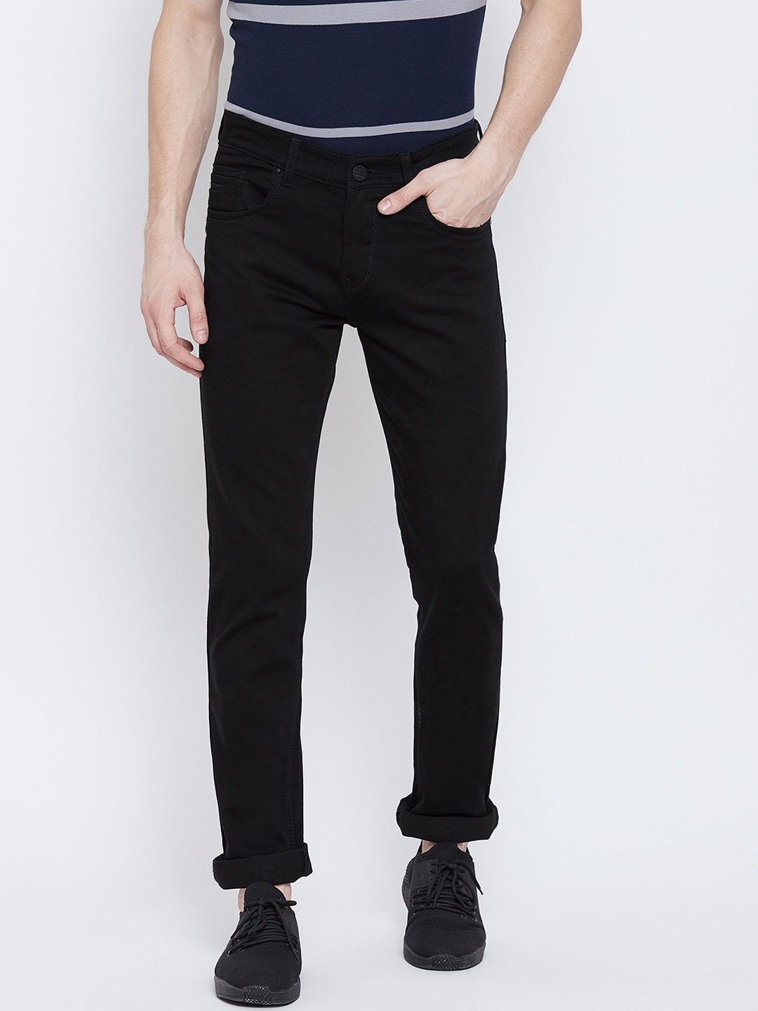 

Crimsoune Club Men Black Slim Fit Stretchable Jeans