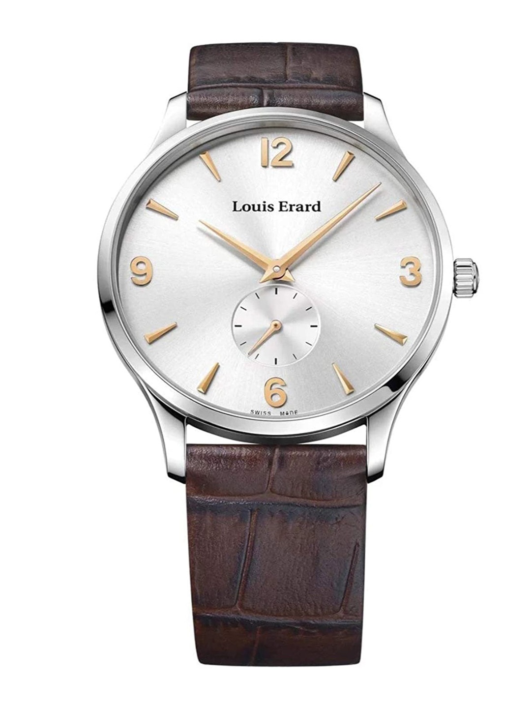 

Louis Erard Men Silver-Toned Dial & Brown Analogue Watch 47217AA11.BEP01