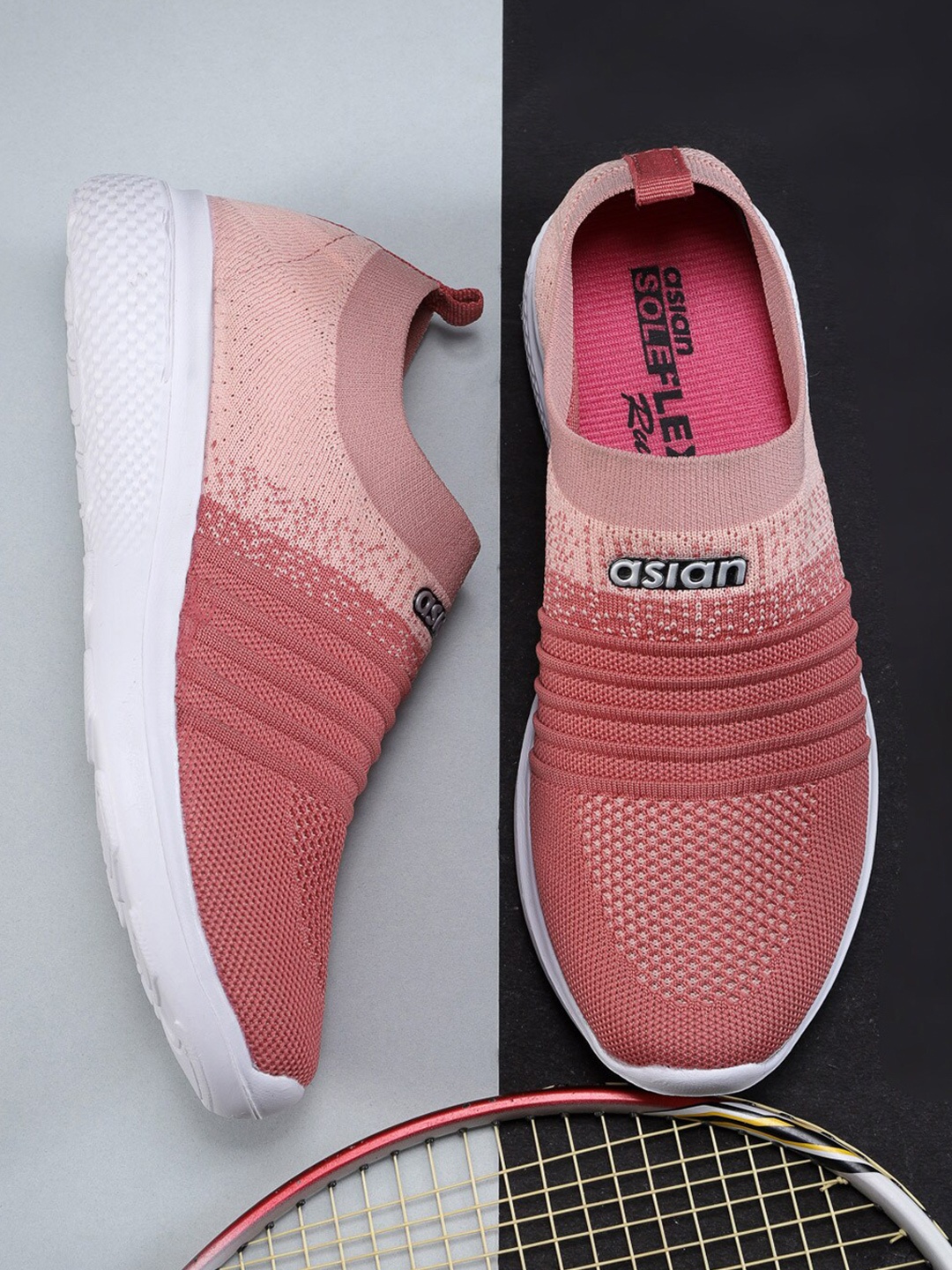 

ASIAN Women Peach Running Shoes