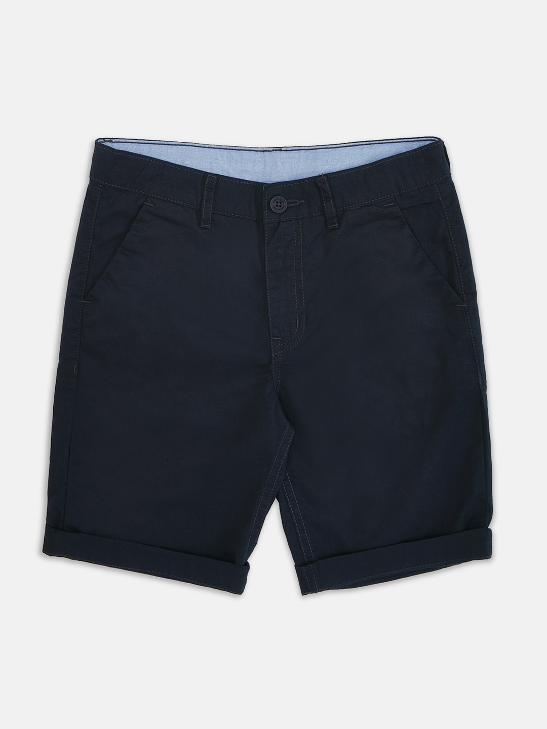 

Pantaloons Junior Boys Navy Blue Mid-Rise Chino Shorts