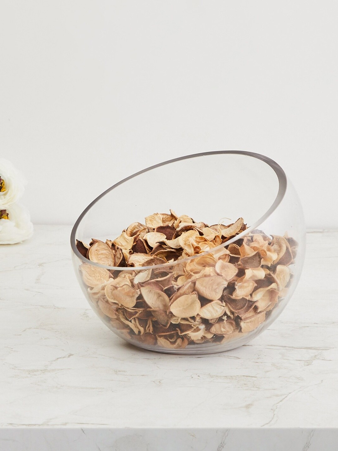 

Home Centre Transparent Contour Solid Decor Bowl