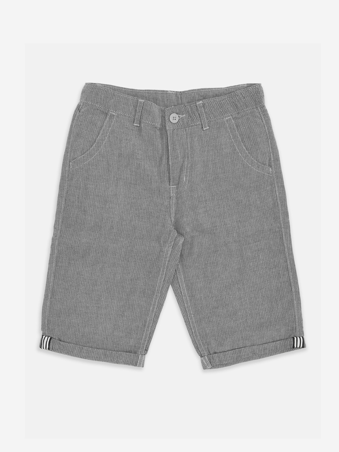 

Pantaloons Junior Boys Grey Mid-Rise Regular Shorts