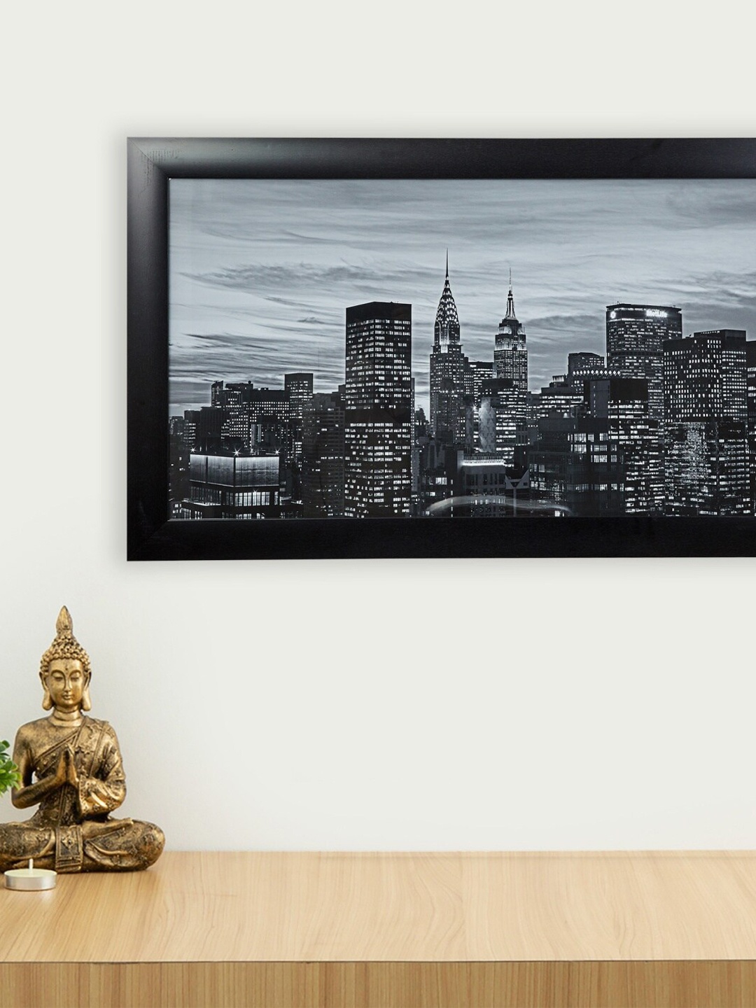 

Home Centre Black & Blue Artistry City Picture Wall Art