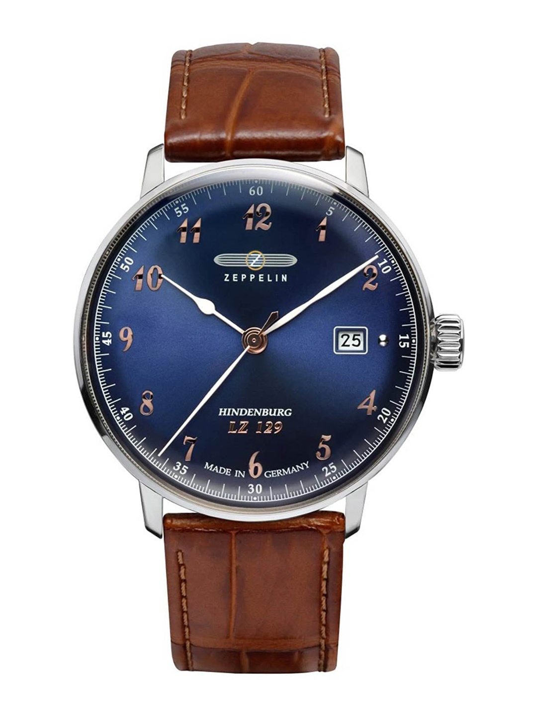 

ZEPPELIN Men Blue Dial & Brown Leather Straps Analogue Watch 70483-Blue