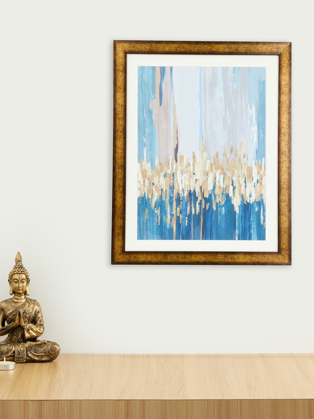 

Home Centre Blue & Beige Artistry Abstract Wall Art