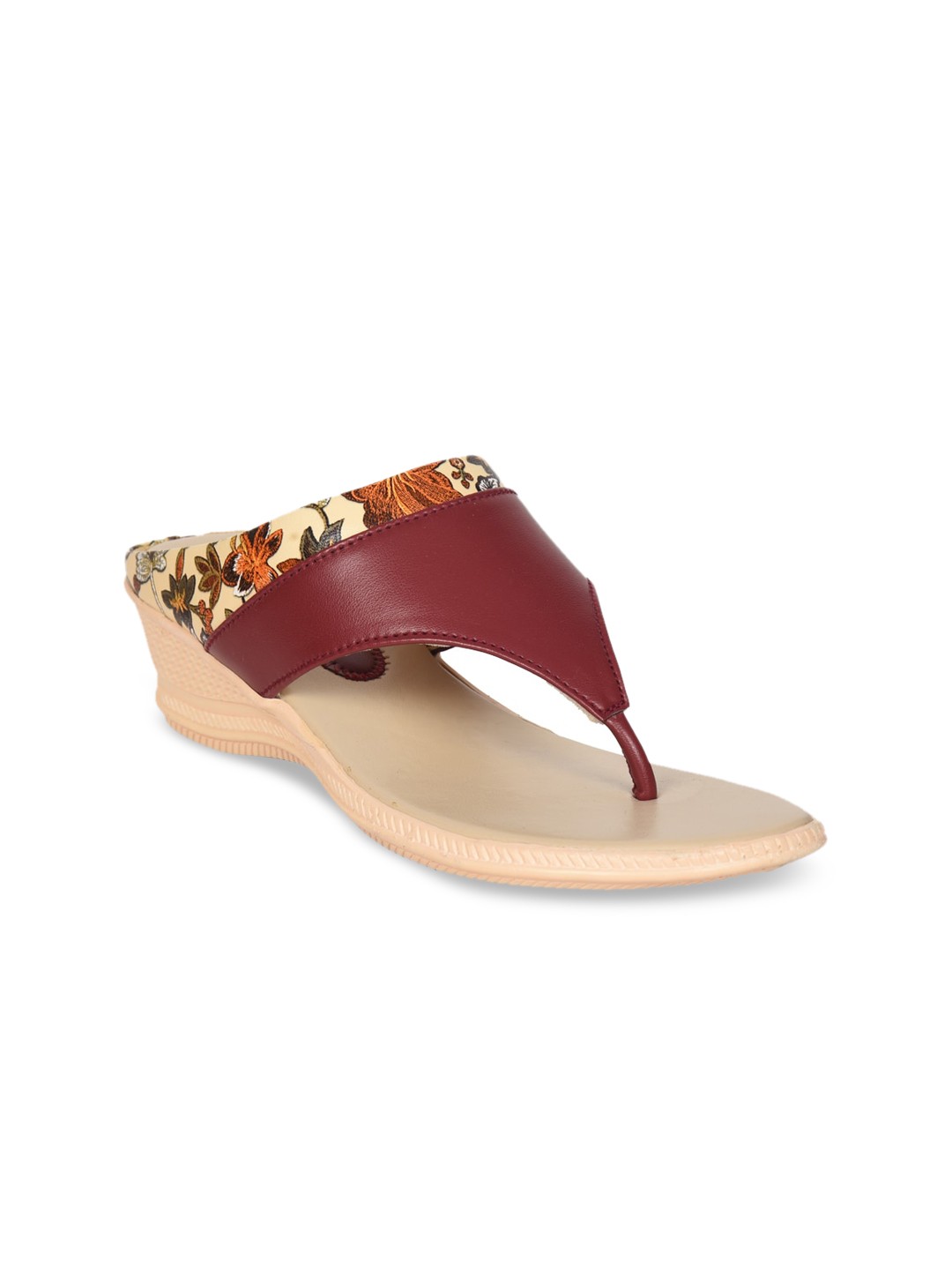

Ajanta Tan Embellished Wedge Sandals