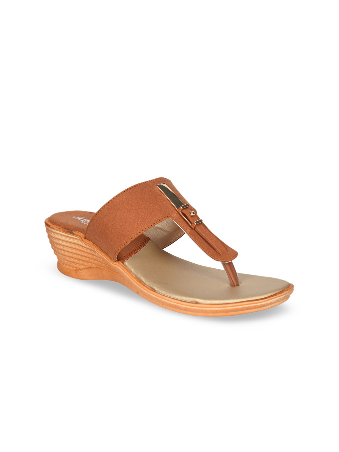 

Ajanta Tan Wedge Sandals