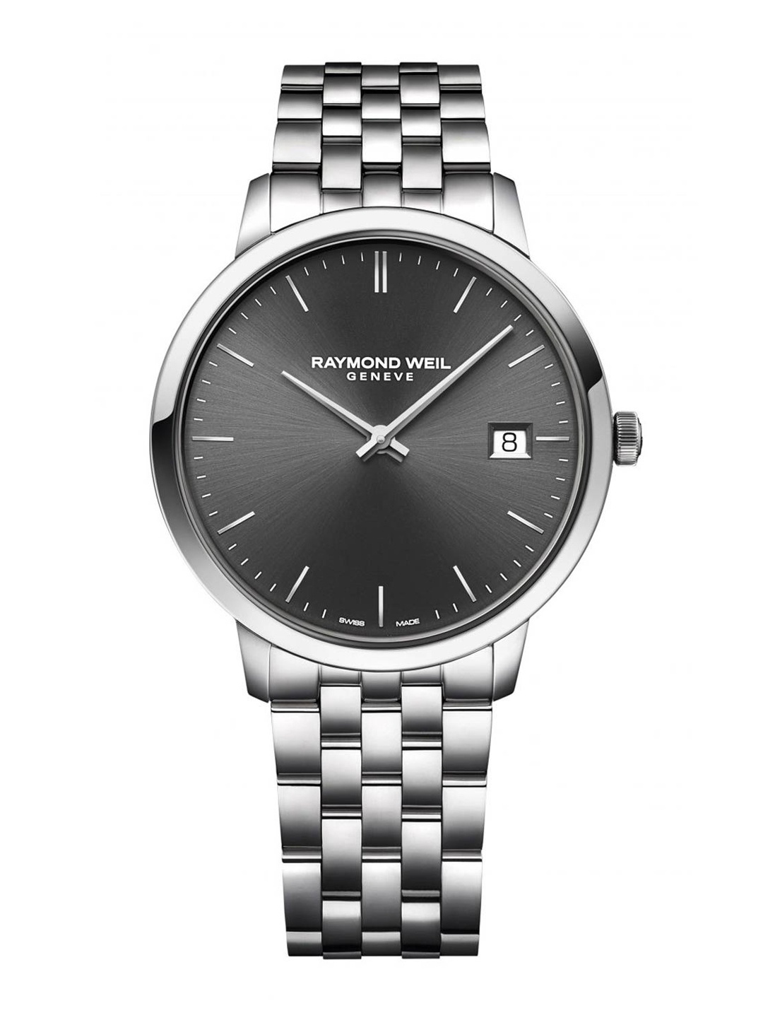 

Raymond Weil Men Grey Dial & Silver Toned Analogue Watch 5585-ST-60001-Grey